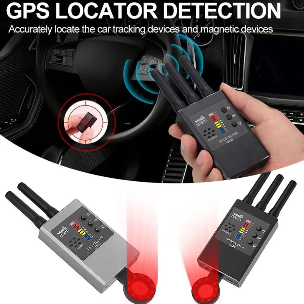 

GSM RF Bug Wifi Hidden Camera Finder Anti Listen Sweeper Phone Bugs Wireless Listening Device GPS Tracker Finder