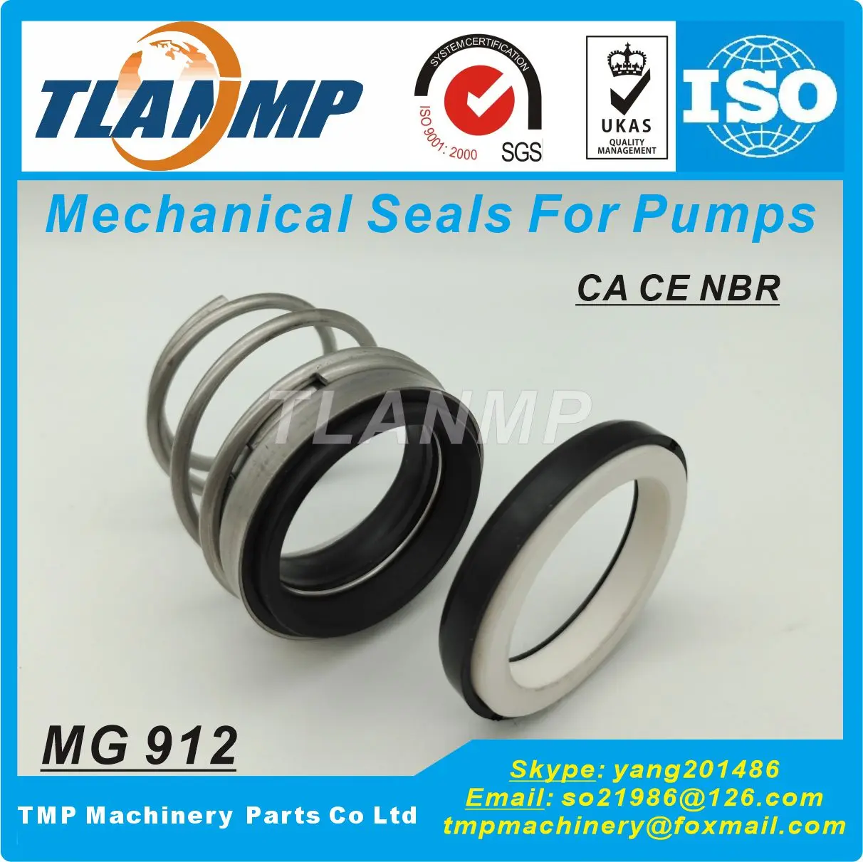 MG912-33 MG9-33 랜프 고무 벨로우 기계식 씰, MG912/33-G60, G60 시트 EN 12756
