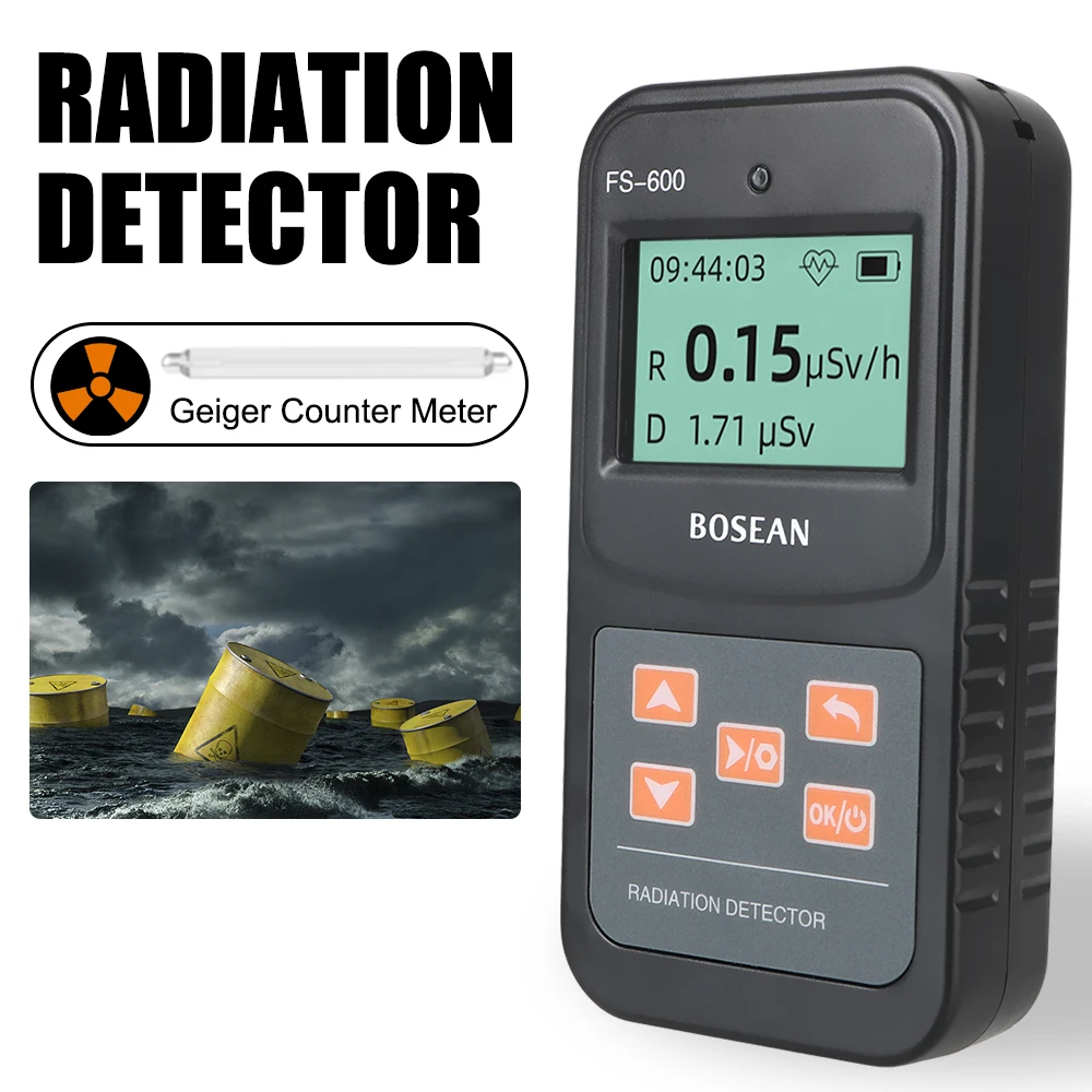 

Geiger Counter X Beta Gamma Ray Handheld Radioactivity Detect Nuclear Wastewater Nuclear Radiation Detector FS-600