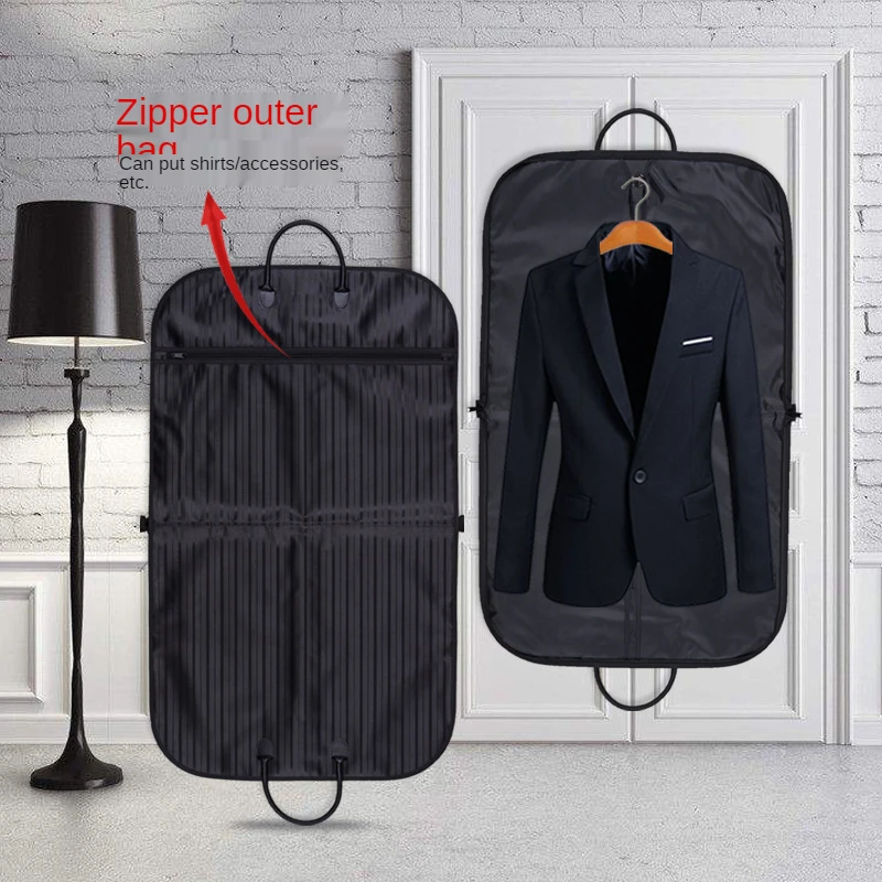 Premium Thickened Suit Bag for Travel and Storage with Zipper and Carry Handles Suits Tuxedos Dresses Coats Protect Dust Cover 2