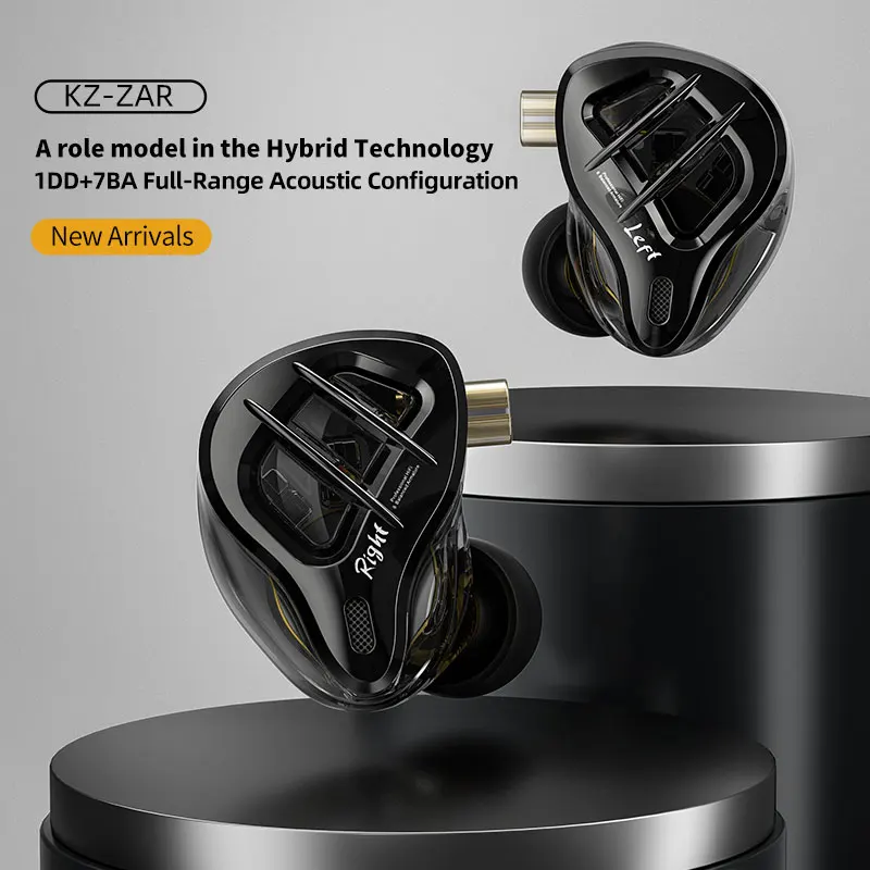 KZ ZAR   ̾ ̾  ̾, ̺긮  7BA + 1DD IEM , ũ ̽   