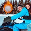 Motorcycle Scooter Thick Warm Handlebar Muff Grip Handle Bar Muff Rainproof Riding Protective Winter Warmer Thermal Cover Gloves 4