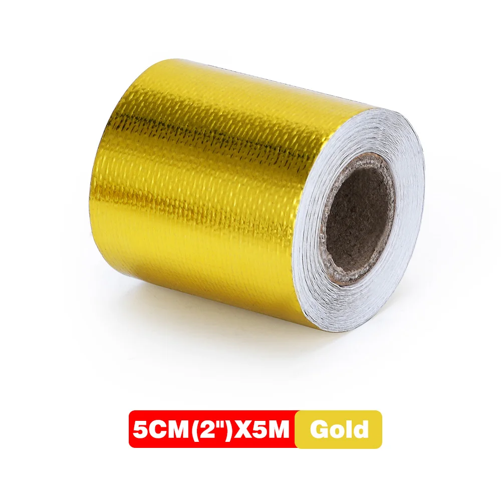 Heat Barrier Tape Roll, Golden Antiaging Good Insulation Heat