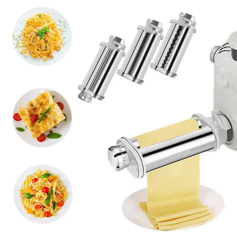 

Stand Mixer Pasta Maker Pasta Maker Attachment Set Stainless Steel Spaghetti Noodle Dough Making Tools For Kitchen Accessories