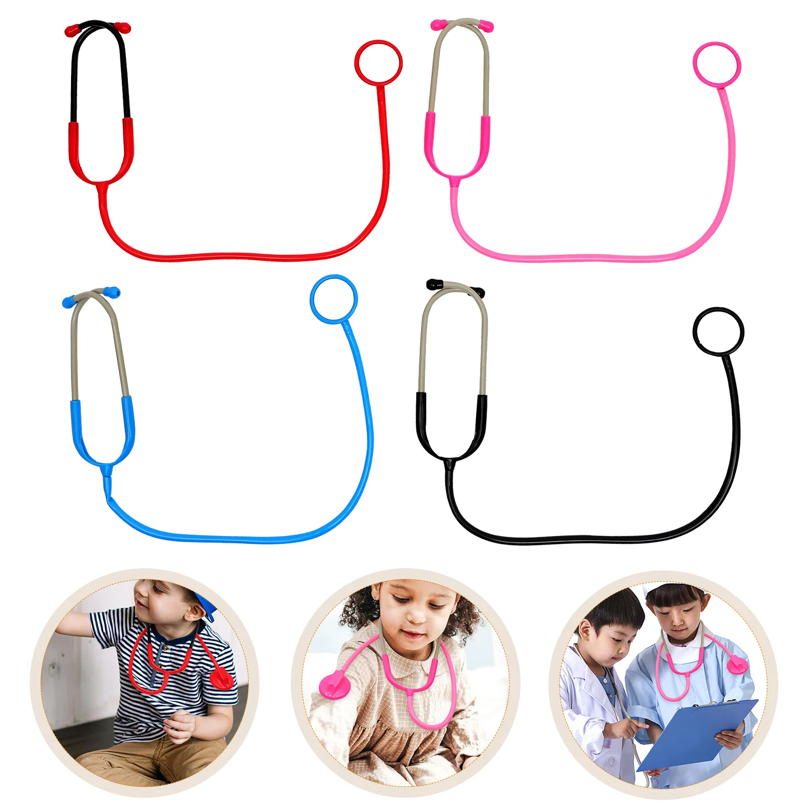 

Doctor Prop Toys Stethoscope Props Halloween Costume Toddler Kids Plastic Kids' Work for