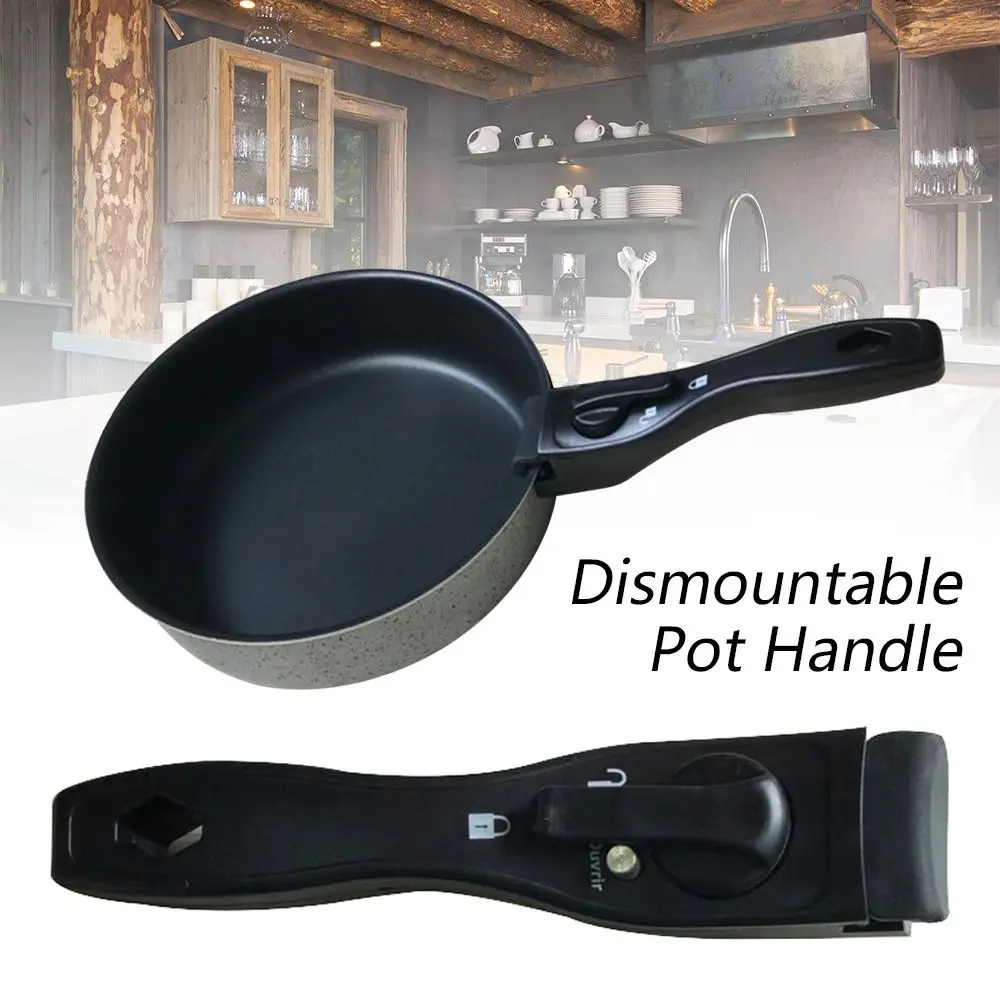 Dismountabl Replacement Pot Handle Woks Clip Handle Frying Pan Stockpot  Universal Detachable Anti-Scalding Removable Handle