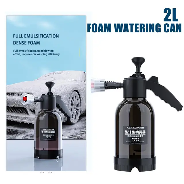 Pompa Irroratrice A Batteria 2L 60PSI - Pistola Schiuma Neve Per Auto, Con 2 Ugelli, Ricaricabile - Foto 11