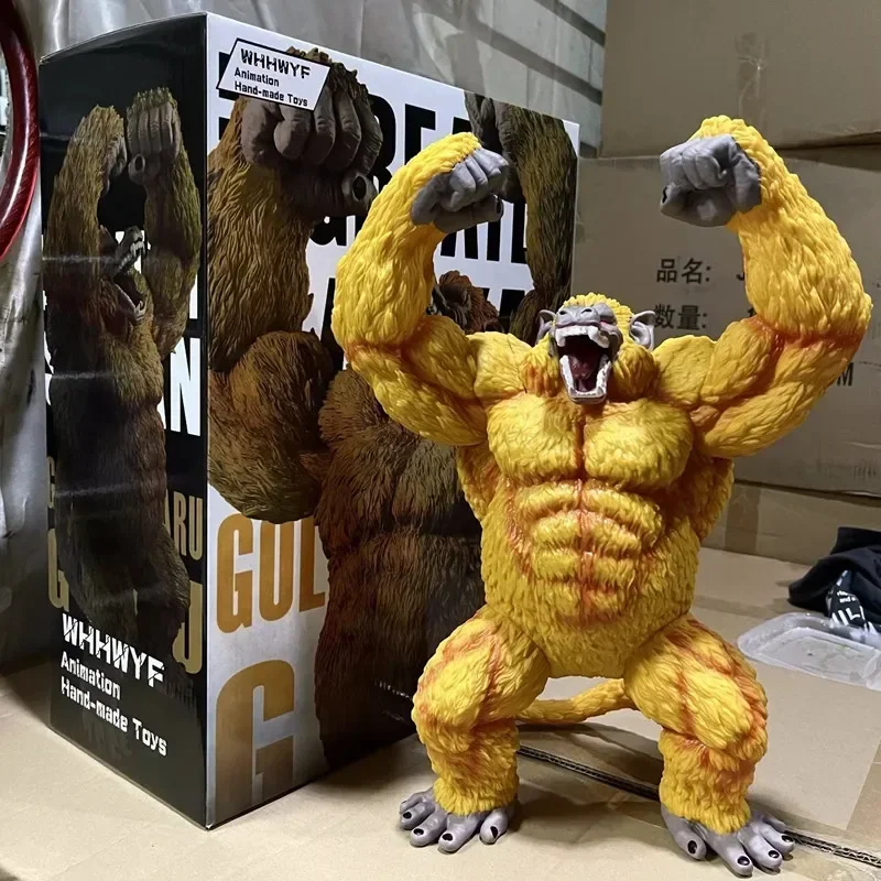 

Dragon Ball Vegeta Goku Theatrical Version Become A Golden Ape Gorilla Anime Figure Statue Model Ornament Kids Christmas Gifts