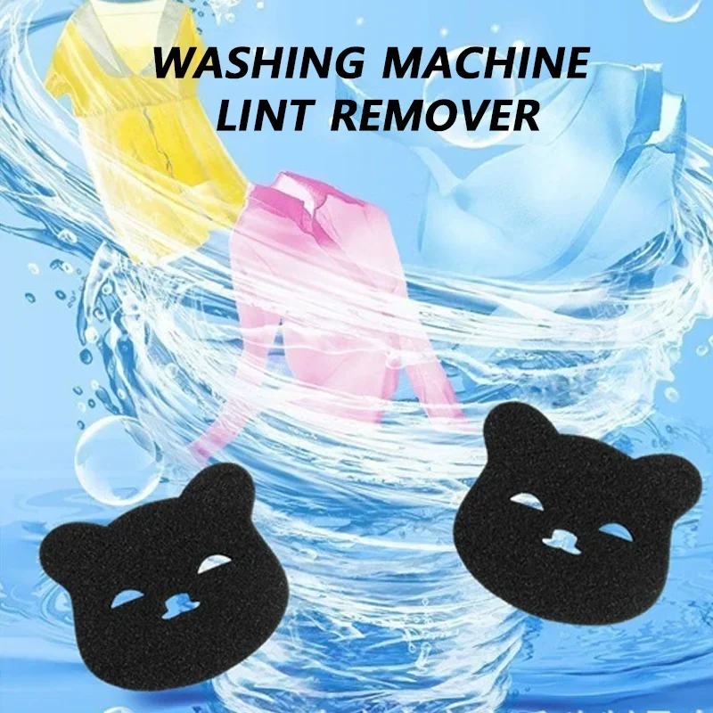Bear Shape Sponge Cleaning Ball Sticky Hair Decontamination Anti Entanglement Laundry Sponge Clothe Dog Cat Pet Fur Remover