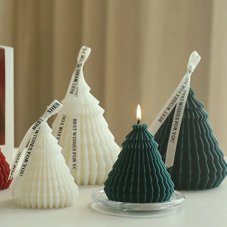 

Christmas Tree Shaped Aromatherapy Candle Ornaments