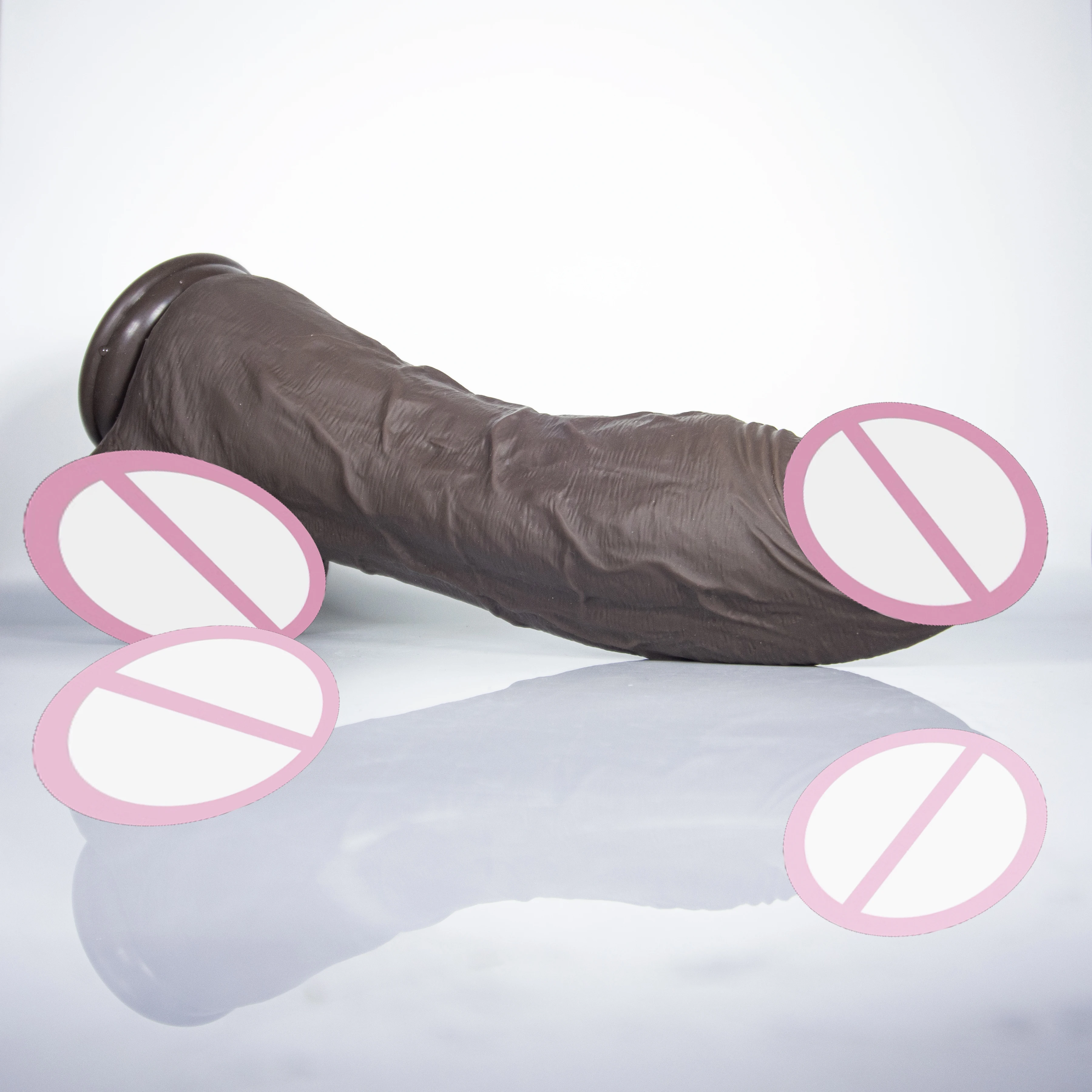 [Realistic Giant Dildo] Realistic 3.5 Inch Diameter Giant Dildo-Unisex G-Spot Anal Sex Toy With Strong Suction Cup For Hands-F