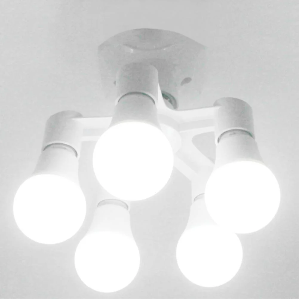LED Lamp Socket Adapter Holder 2 in 1/3 in 1/4 1/5 1 Base Socket Splitter