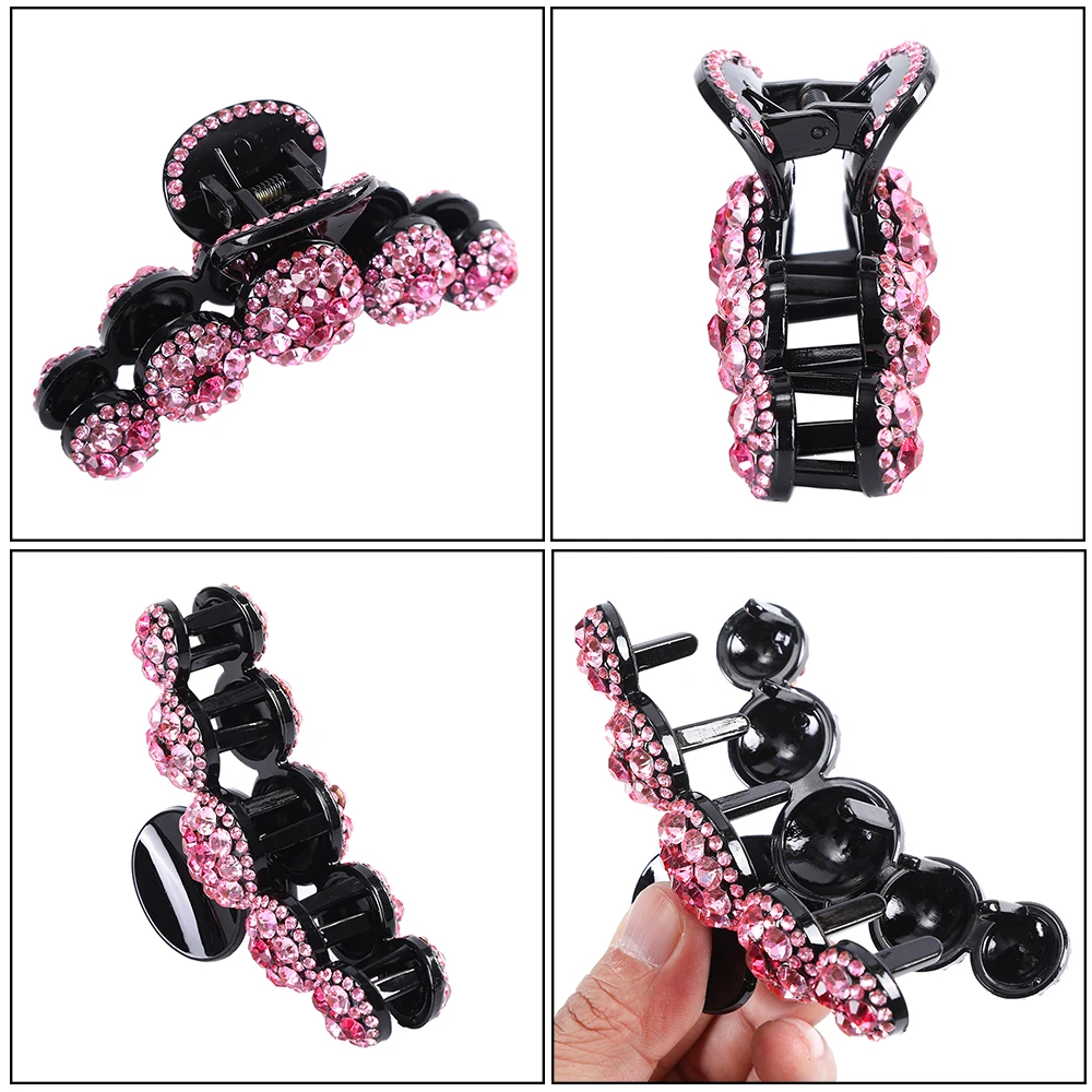 10CM Rhinestone Hair Claw Clip For Women Temperament Ponytail Hairpin Shark Clip Hair Crab Girls Korean Fashion Hair Accessories