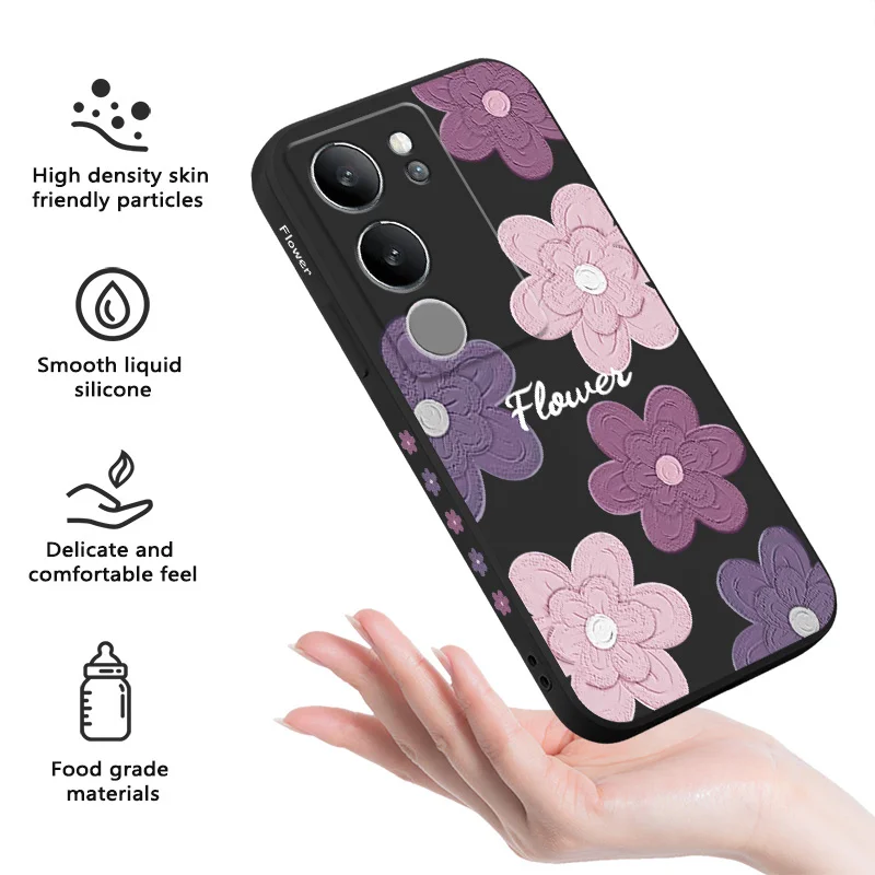 Elegant Mottled Flowers Phone Case - Vibrant & Stylish Design