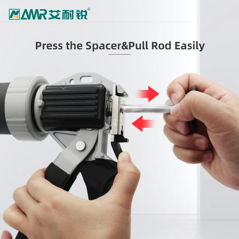 AMR 9 inch 15 inch Heavy-Duty Caulking Gun Aluminum Alloy Manual Caulk Gun for Windows Doors Household DIY Construction Tools 5