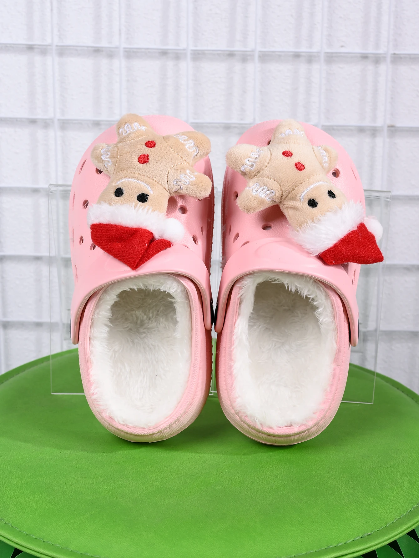 Children's Winter Slippers - Plush Soft EVA Sole Anti Slip Kids Indoor Shoes