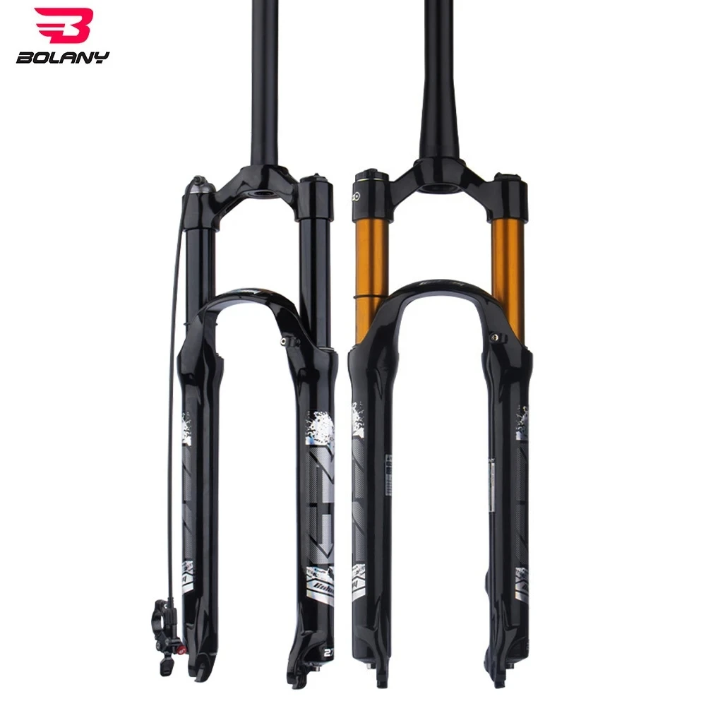 Bolany MTB fork magnesium alloy air pressure suspension 26 27.5 29 inch ...