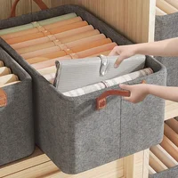 3/2pcs Dustproof Clothes Quilts Storage Bag Organizers with Handle Non-woven Saving Space Bag Travel Storage Bedroom Bedding Bag 1