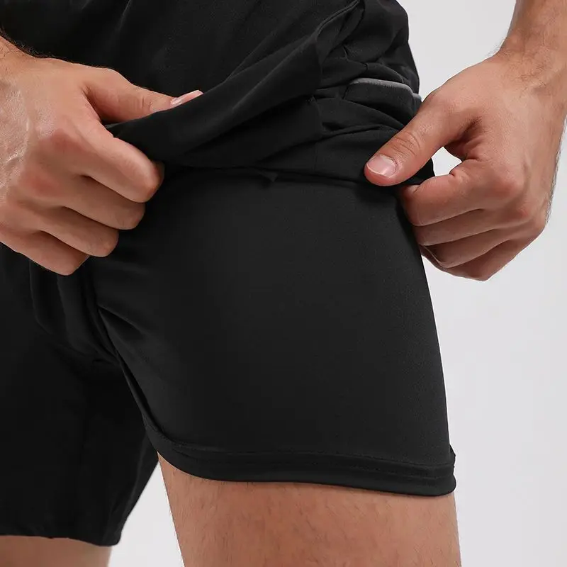 Open Crotch Outdoor Sex Jogger Shorts Men Summer Running Pants Ice Silk Thin Stretch Fitness Quick-Drying Track Sweatpants Short