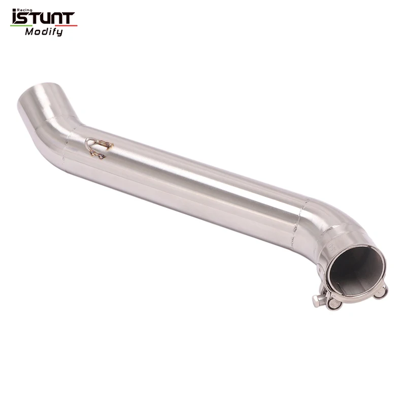 Motorcycle Exhaust modify Middle Pipe Link Pipe 50.8MM Slip On For HONDA VFR1200 X VFR1200F VFR 1200 2009 - 2015 Section Muffler - Image 6