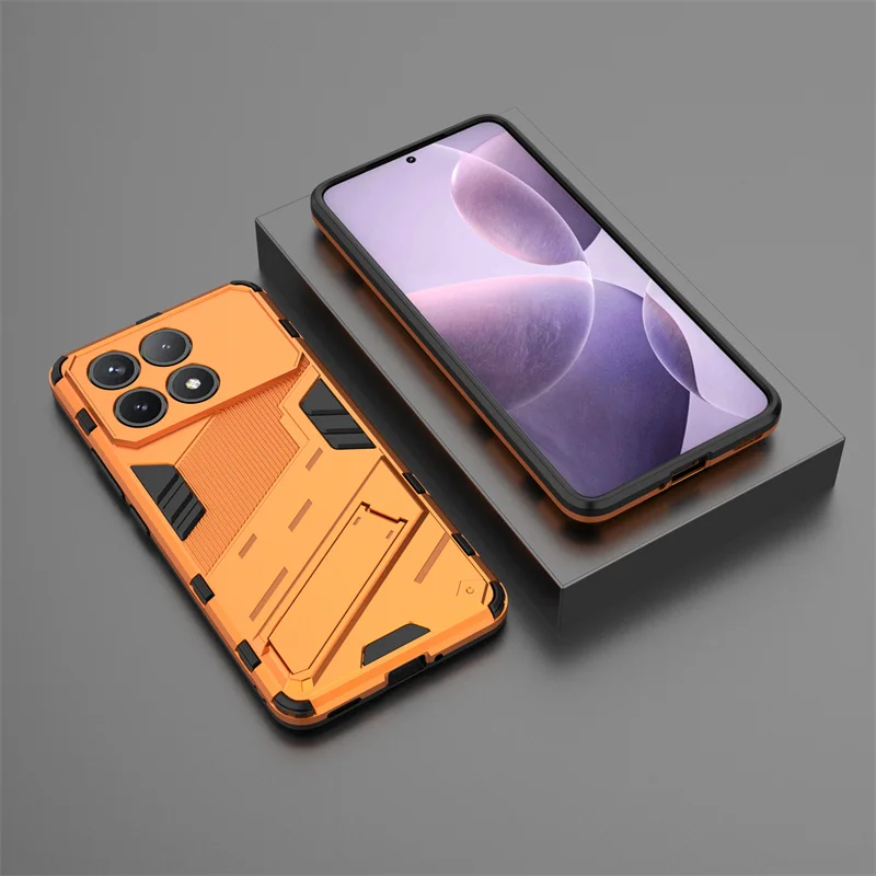 Magnetic Kickstand Shockproof Armor Phone Case - Rugged Protection with Style for Xiaomi Poco F6 Pro 5G