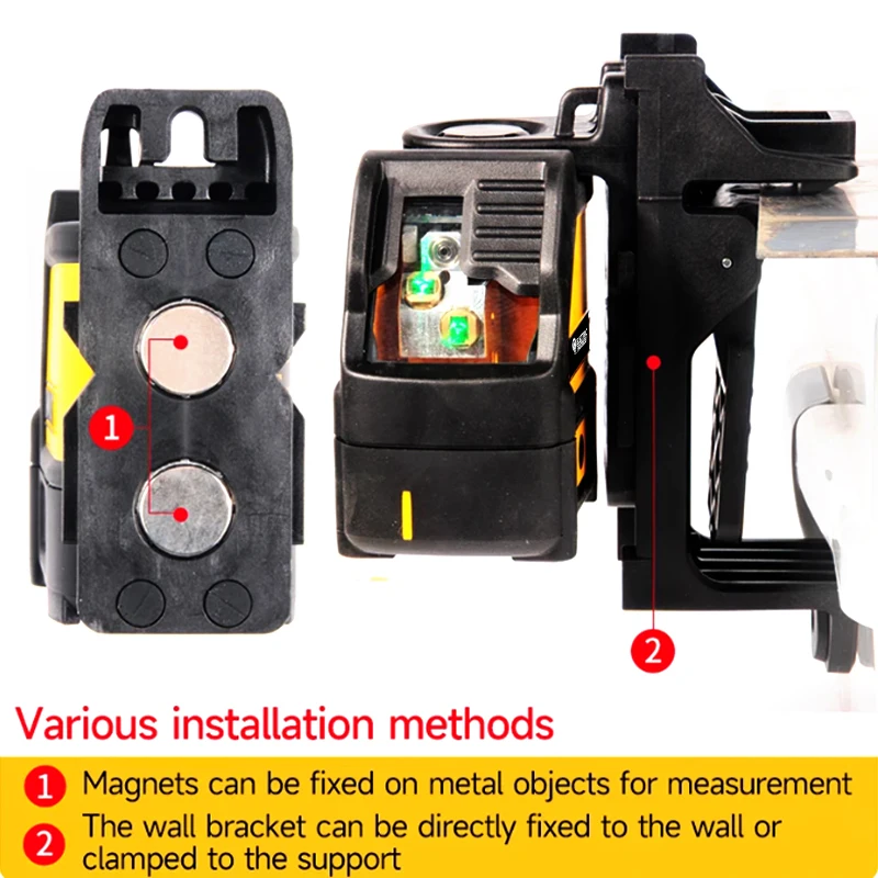 Electric Goddess DW088 2-Line Laser Level  Self Levelling Cross Line Green Beam Laser Horizontal Vertical Body Only With Battery 5