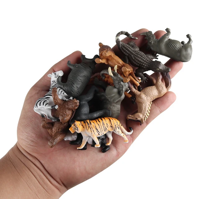 Ensemble de 12 figurines d'animaux réalistes, jouet éducatif pour cadeau. 