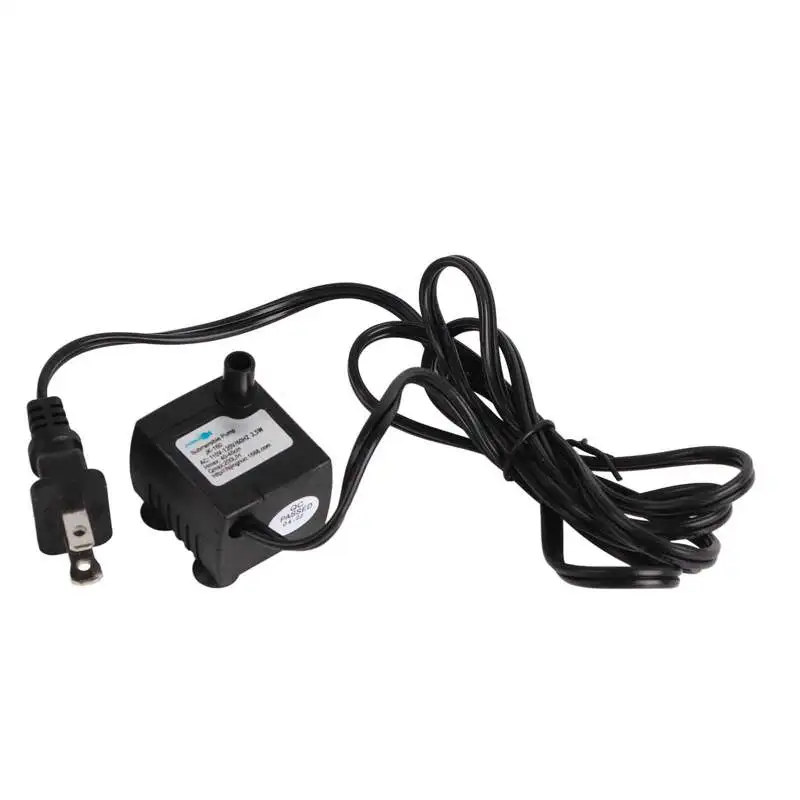 Water Pumps Pet Water Fountain Pump IPX8 Waterproof Adjustable Quiet Mini Submersible US Plug 110‑120V water pump aquarium water pump