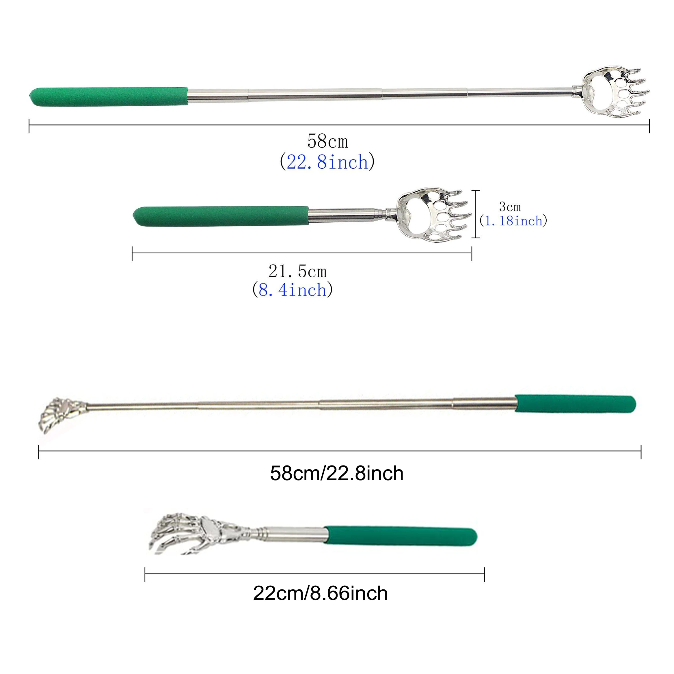 Back Scratcher Telescopic Scratching Back Scratcher Massager Kit Scraper Extendable Telescoping Itch Health Products Hackle 5