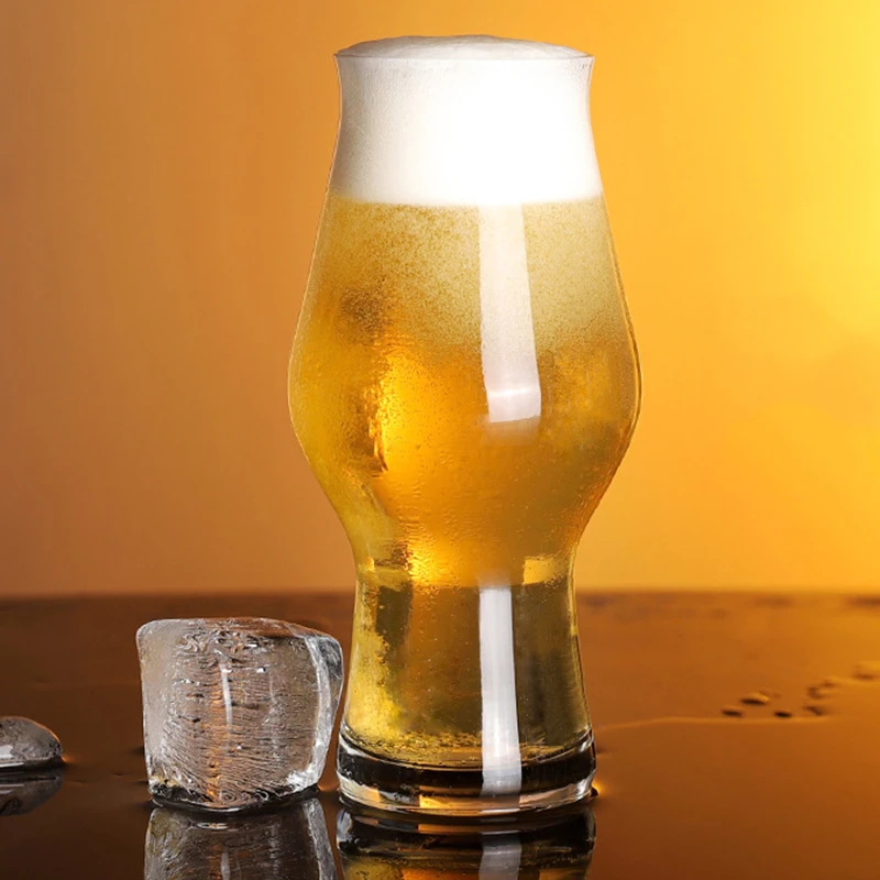 17oz Craft Beer Cup 495ml Large Capacity Glass Cup Creative German Transparent Wheat Beer Mug Foreign Wine Goblet Bar Drinkware