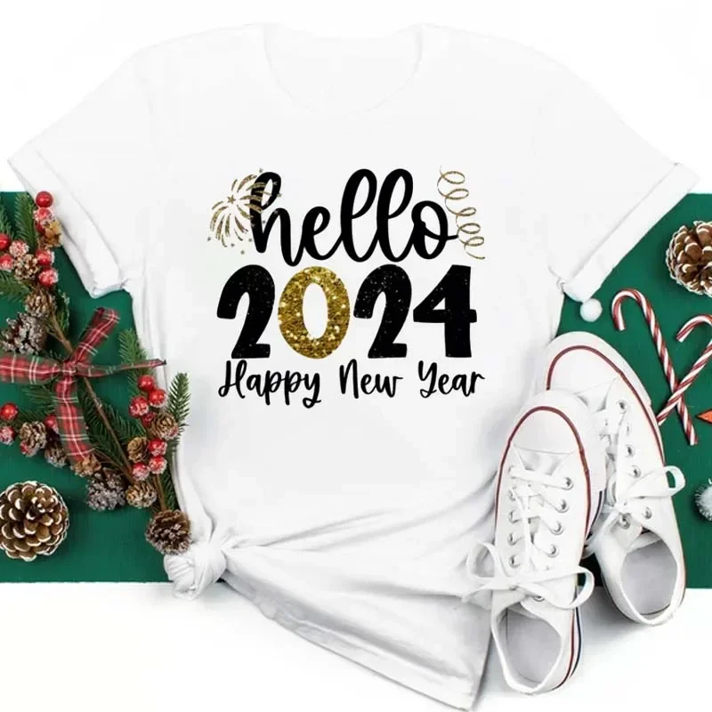 

Женская футболка с леопардовым принтом Hello 2024