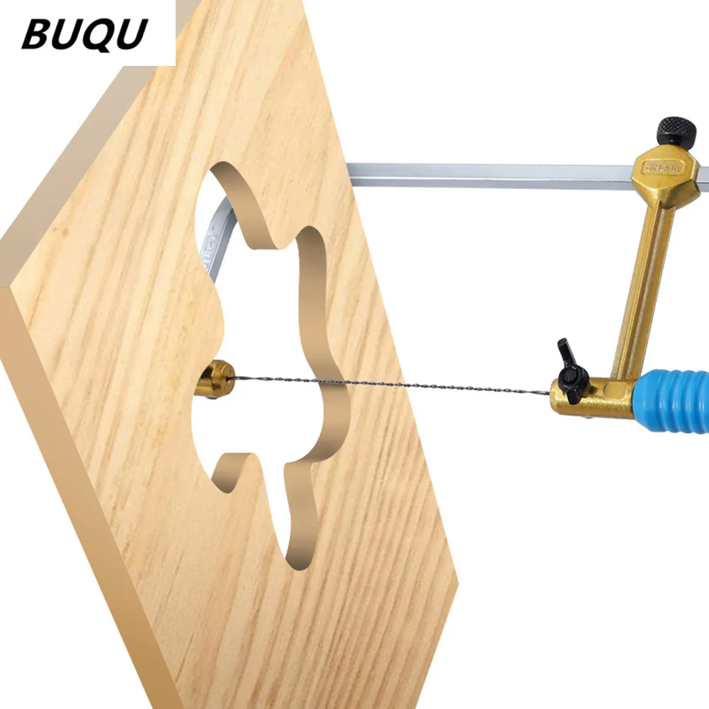 Регулируемая ручная мини-пила BUQU, ювелирная пила U-образного типа, пила для ювелирных изделий, инструменты для рукоделия, инструменты для работы по дереву, набор ручных инструментов, пильный диск профессиональная регулируемая пила лук деревянная ручка ювелирная пила рама ручные инструменты ювелирная пила рама