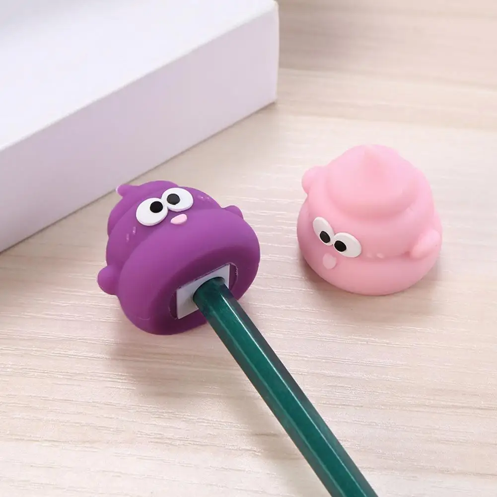 휴대용 연필깎이 귀여운 똥 모양 연필깎이 망간강 블레이드 휴대용 미니 연필깎이 어린이용 재미있는 책상용