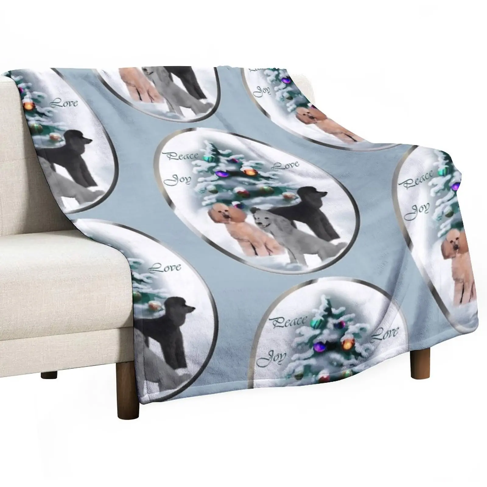 

New Poodle Lovers Christmas Gifts Throw Blanket Loose Blanket Decorative Throw Blanket