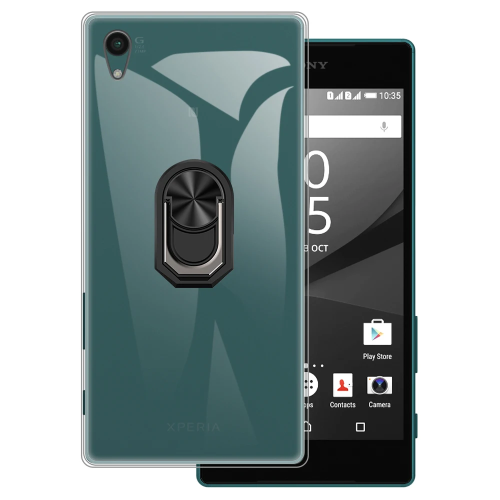 Supporto Per Anello Antiurto Di Lusso Per Custodia Sony Xperia Z5 Custodia Protettiva In Tpu In Silicone Morbido Per Sony Xperia Z5 Dual