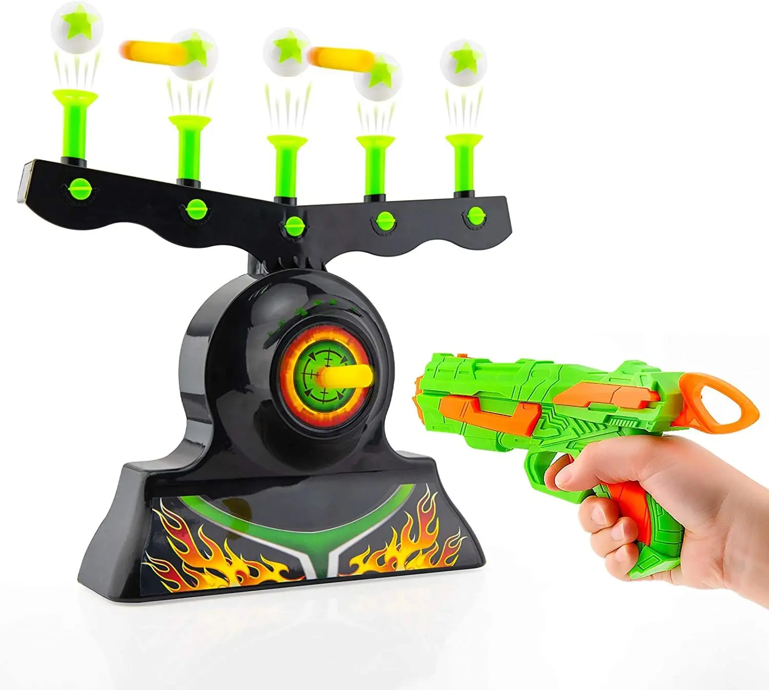 Shooting Targets for Nerf Guns Shooting Game Glow in The Dark Floating Ball Target Practice Toys for Kids Boys Hover Shot 1 Blas 3