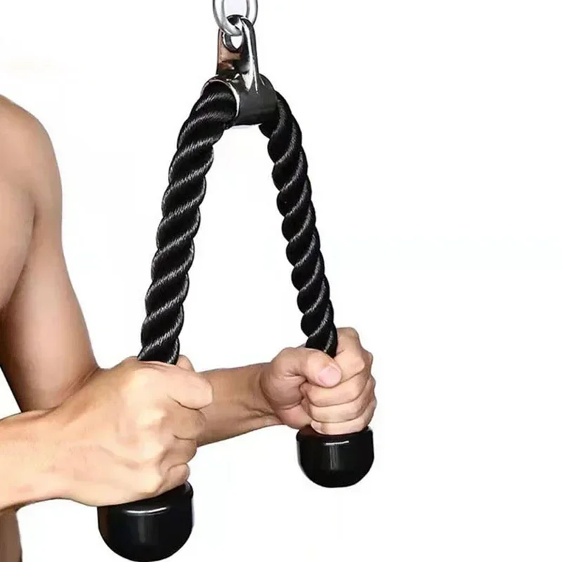 Triceps rope fitness home gym pulldown machine handle biceps triceps back shoulder muscle exerciser 70cm/120cm