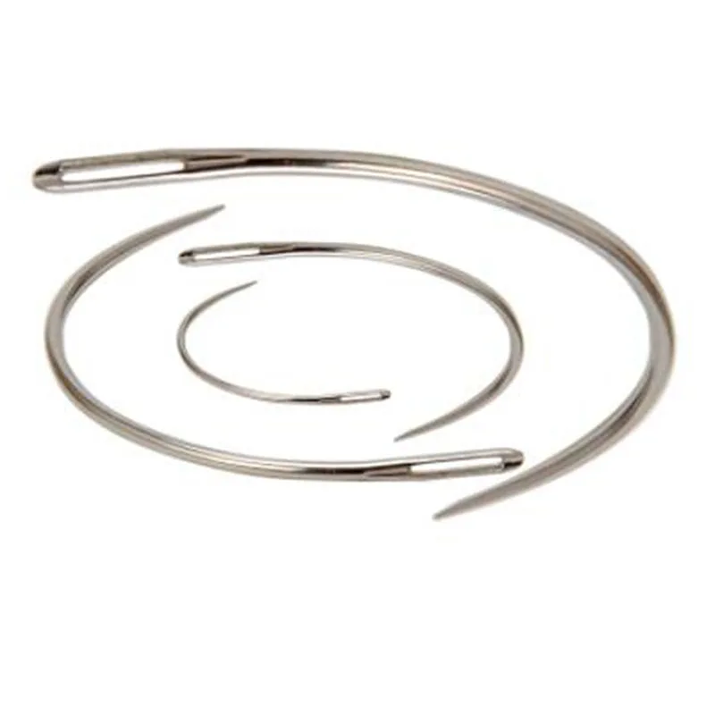 4Pcs/Set Sewing Needle Leather Craft Sewing Accessories Stitching Sewing Leathercraft Shoe Repair Tool Supply Curved Needles Set