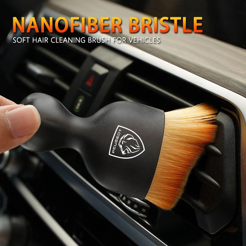 Air Conditioner Cleaning Brush Automotive Interior Cleaning Soft Brush Dust Removal Cleaning Tool For New Peugeot 206 208 207 3008 308 2008 107 508 607 106 307