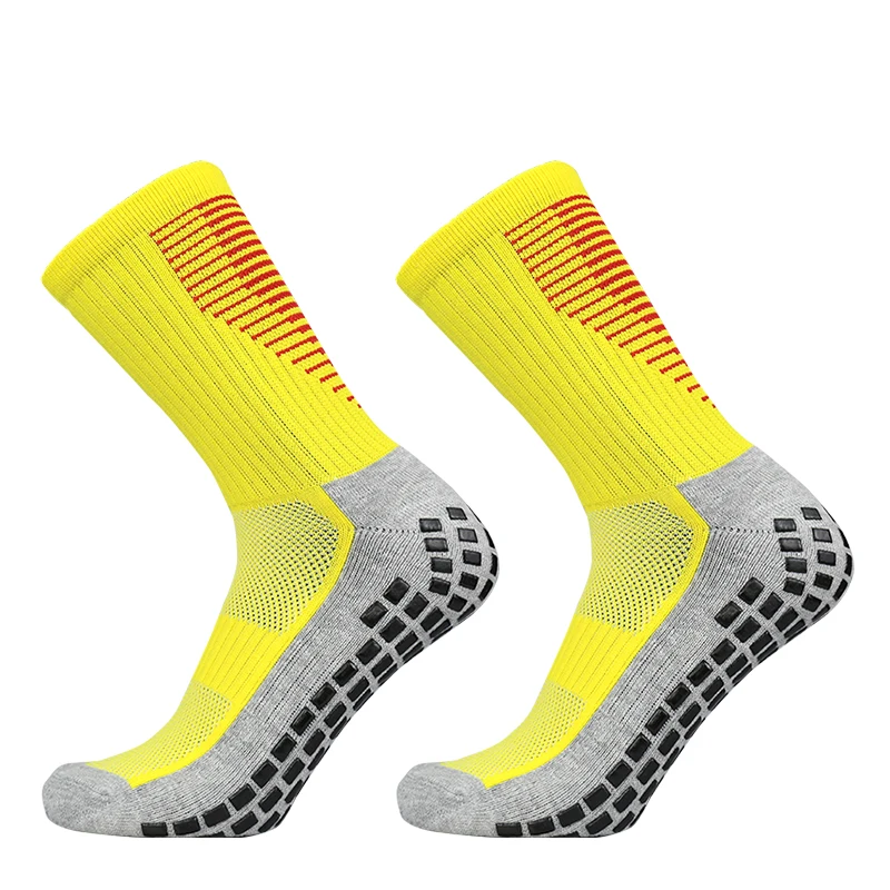 Enhanced Sports Performance Grip Socks for Men and Women - Non-Slip Silicone Bottom for Football, Soccer, and Basketball