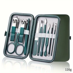 Deluxe Nail Care Kit: Premium Stainless Steel Manicure & Pedicure Set with Travel Case (10 PCS)