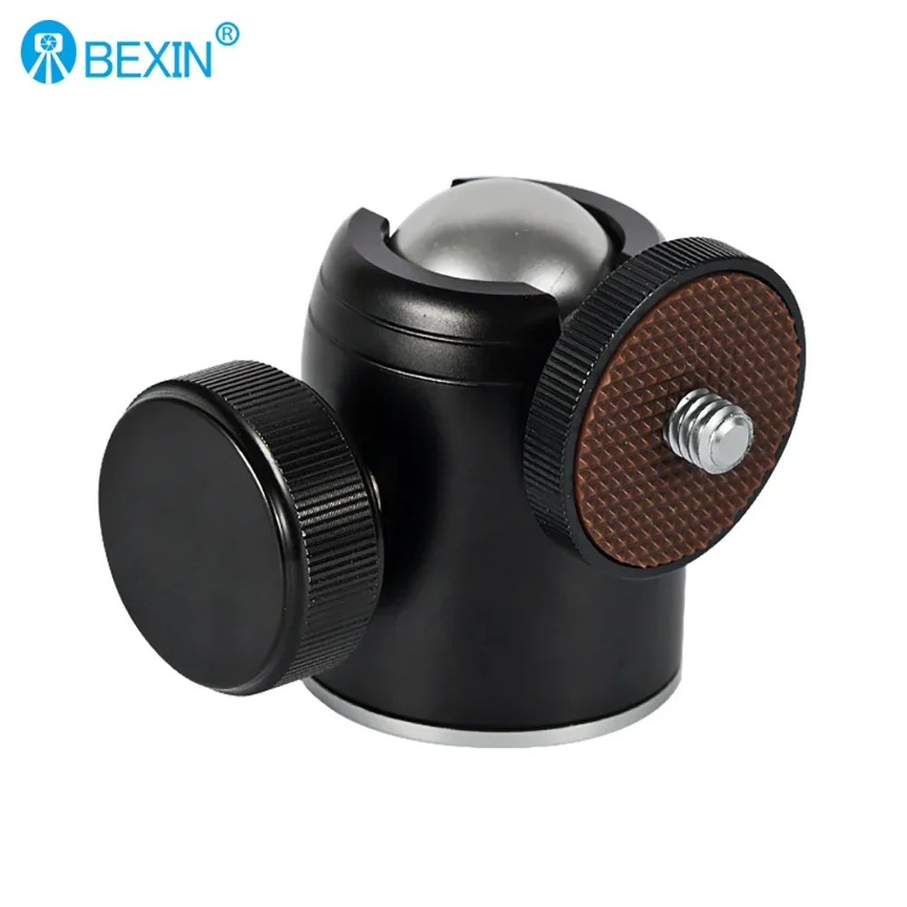 BEXIN K26A Ball Head Mount Metal 360 Degree Swivel Mini BallHead 1/4" Screw Mount for DSLR Camera Fill Light Tripod Ball Head tripod ball head