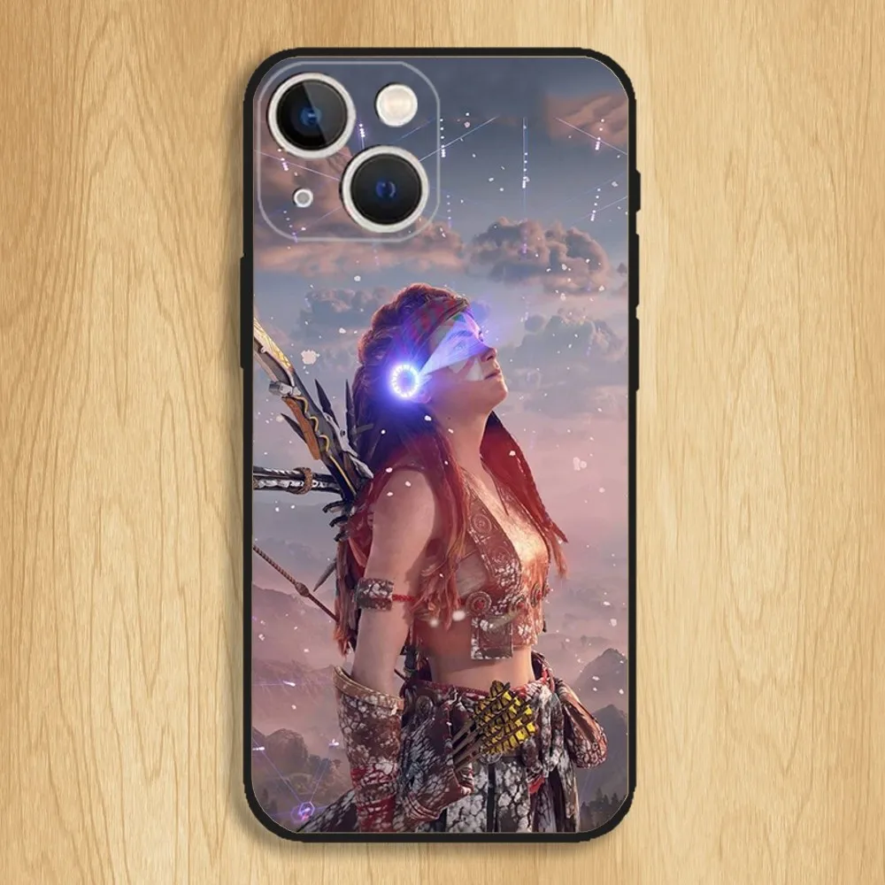 Horizon Zero Dawn Aloy чехол для телефона для iPhone15,14,13,12,11,Pro,Max,Plus,Mini,X,XS,XR,8,7,6,S,Plus,SE, мягкий черный Чехол (art.: 3920c5cd5302a) - 3920c5cd5302a