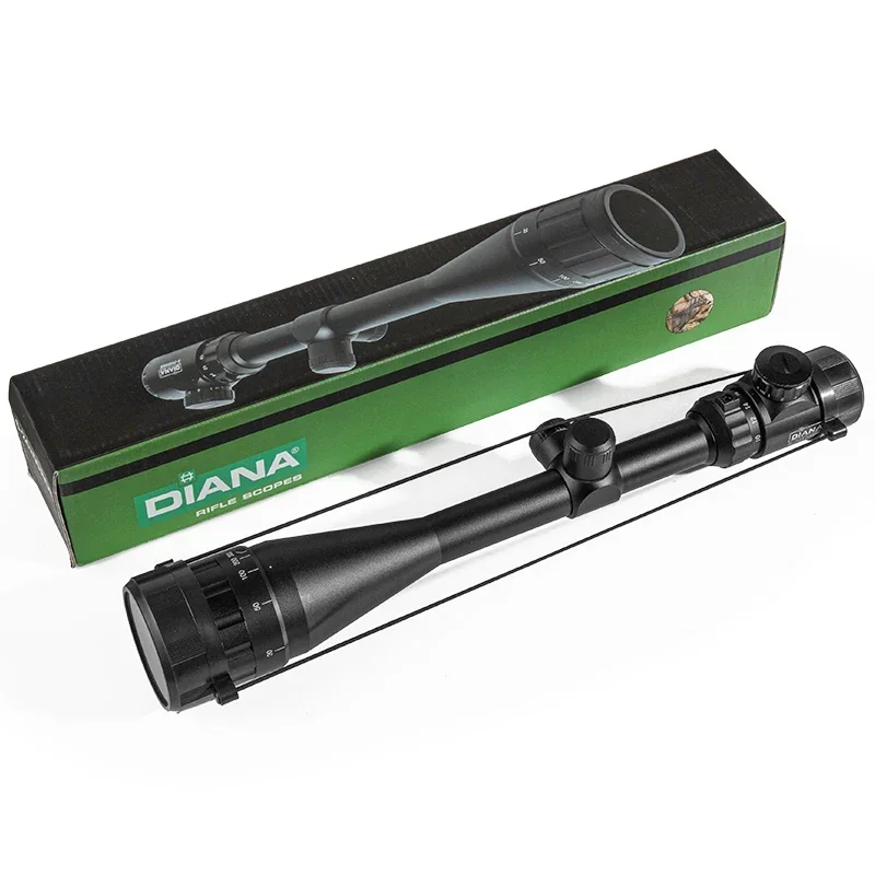 DIANA AOE 6-24X50 Scope Adjustable Green Red Dot Light Tactical Riflescope Reticle Optical Rifle Sight Hunting Scopes Air Gun red dot sight rifle scope
