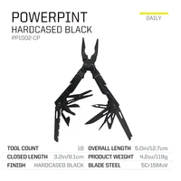 SOG PowerPint 18 ב-1 כלי רב-תכליתי טקטי עם מסמרים מתקפלים וסכין - ציוד כיס EDC לשימוש בחוץ, טיולים, קמפינג ושרידה 3