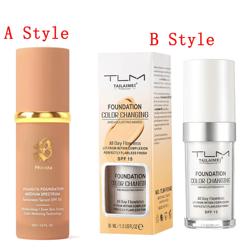 4 In 1 Bionic Color Changing Concealer Foundation Moisturizing Concealing Deep Nourishing Hide Blemish Cosmetics Women Makeup liquid foundation makeup cosmetics makeup cream