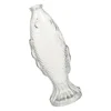 Glass Fish Vase Flask Large Pitcher with Lid Pots for Plants Vases Shaped Bottle Container 3