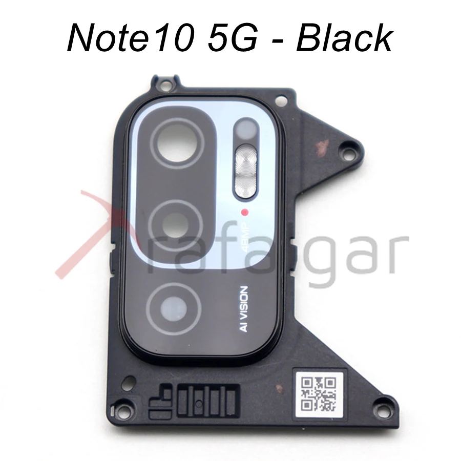 Trafalgar Rear Back Camera Glass Lens Cover For Xiaomi Redmi Note 10/Note10 Pro 5G Camera Glass + Frame Holder Bezel Replacement phone camera lens camera lens cover