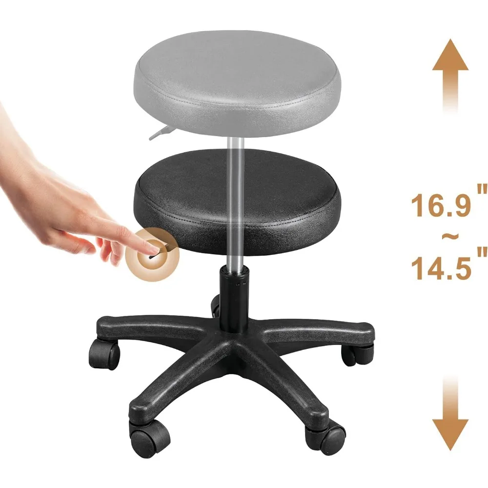 Massage Salon Tattoo Chair Esthetician Bed with Hydraulic Stool,3-Section Facial Bed Table, Adjustable Beauty Barber Spa
