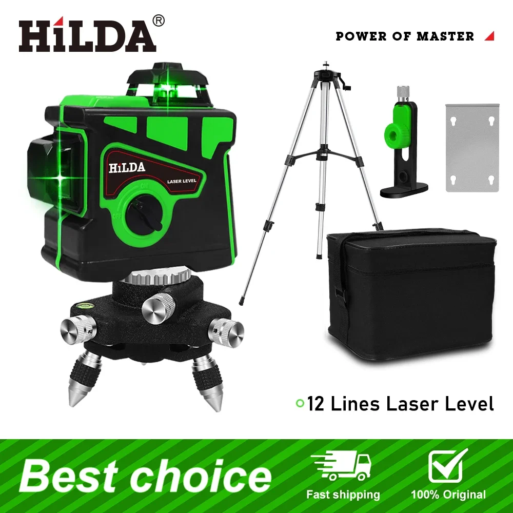 Niveau Laser DEKO LL12-HV 12 Lignes 3D Auto-nivelant 360° - Croix Verticale Et Horizontale